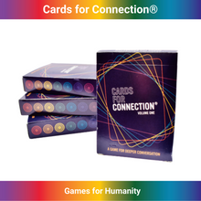 Load image into Gallery viewer, Cards for Connection® Deck - Games for Humanity Four decks are great for gifting