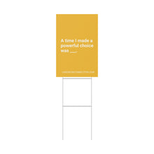 Load image into Gallery viewer, YELLOW Cards for Connection® Plastic Yard Sign for Events and Celebrations - Games for Humanity