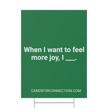 Load image into Gallery viewer, Green sign with white text and a website URL on a white background