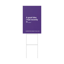 Load image into Gallery viewer, INDIGO Cards for Connection® Plastic Yard Sign for Events and Celebrations - Games for Humanity