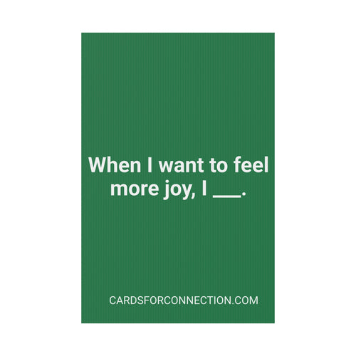 GREEN Cards for Connection® Plastic Yard Sign for Events and Celebrations - Games for Humanity