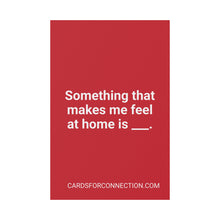 Load image into Gallery viewer, RED Cards for Connection® Plastic Yard Sign for Events and Celebrations - Games for Humanity