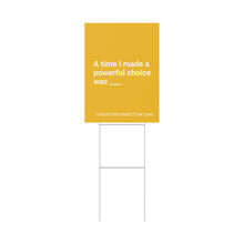 Load image into Gallery viewer, YELLOW Cards for Connection® Plastic Yard Sign for Events and Celebrations - Games for Humanity