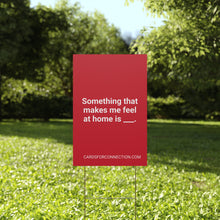 Load image into Gallery viewer, RED Cards for Connection® Plastic Yard Sign for Events and Celebrations - Games for Humanity