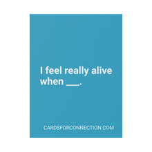 Load image into Gallery viewer, BLUE Cards for Connection® Plastic Yard Sign for Events and Celebrations - Games for Humanity