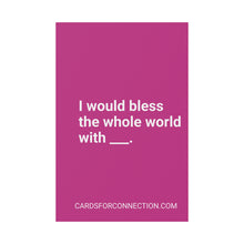 Load image into Gallery viewer, VIOLET Cards for Connection® Plastic Yard Sign for Events and Celebrations - Games for Humanity