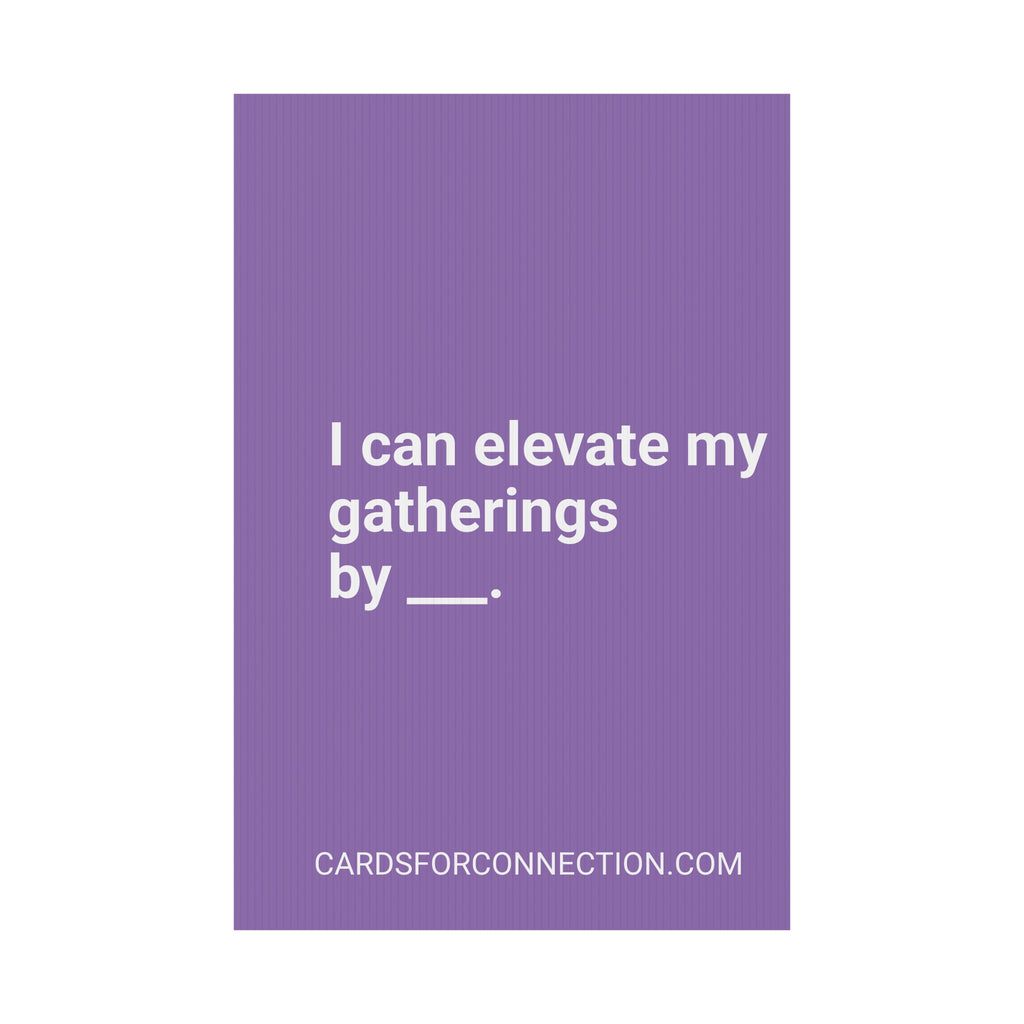 CUSTOM Cards for Connection® Plastic Yard Sign for Events and Celebrations - Games for Humanity