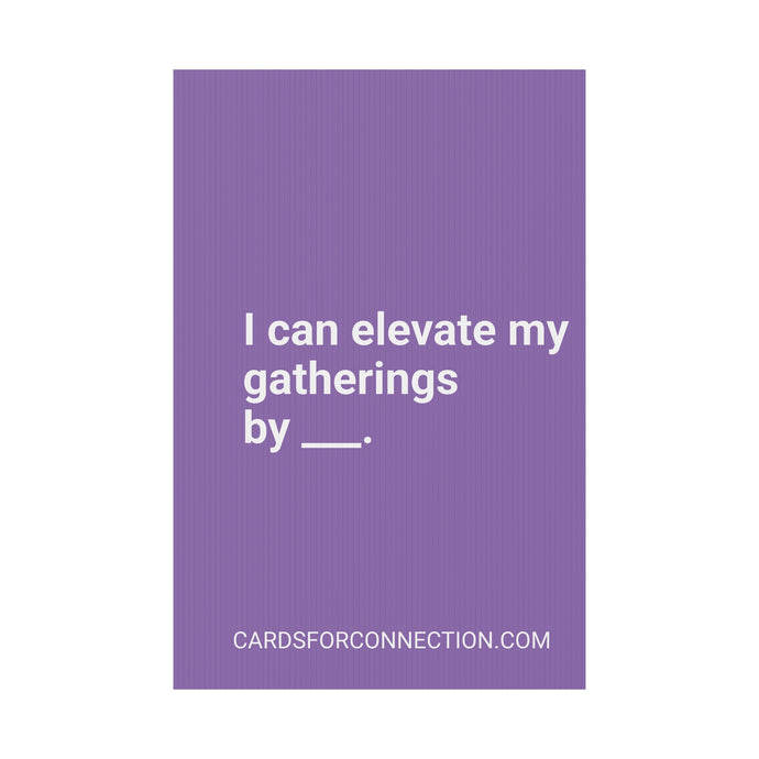 CUSTOM Cards for Connection® Plastic Yard Sign for Events and Celebrations - Games for Humanity