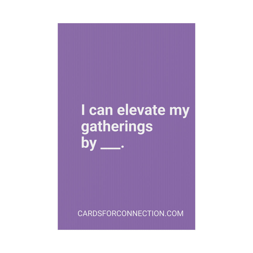 CUSTOM Cards for Connection® Plastic Yard Sign for Events and Celebrations - Games for Humanity