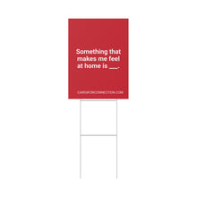 Load image into Gallery viewer, RED Cards for Connection® Plastic Yard Sign for Events and Celebrations - Games for Humanity