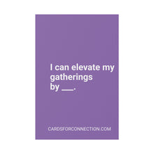 Load image into Gallery viewer, CUSTOM Cards for Connection® Plastic Yard Sign for Events and Celebrations - Games for Humanity