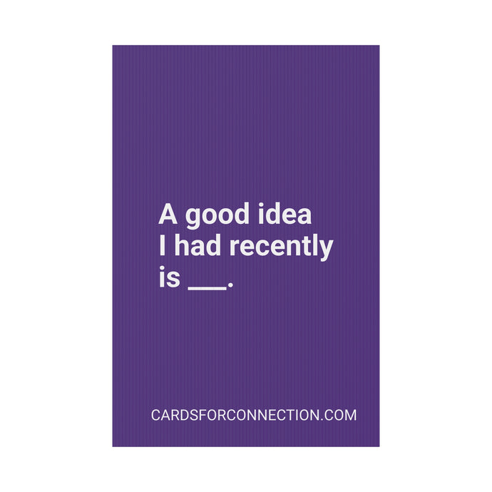 INDIGO Cards for Connection® Plastic Yard Sign for Events and Celebrations - Games for Humanity