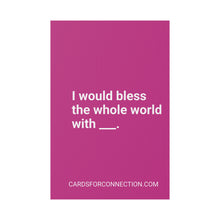 Load image into Gallery viewer, VIOLET Cards for Connection® Plastic Yard Sign for Events and Celebrations - Games for Humanity