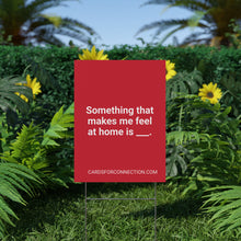 Load image into Gallery viewer, RED Cards for Connection® Plastic Yard Sign for Events and Celebrations - Games for Humanity