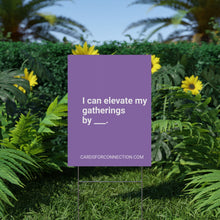Load image into Gallery viewer, CUSTOM Cards for Connection® Plastic Yard Sign for Events and Celebrations - Games for Humanity