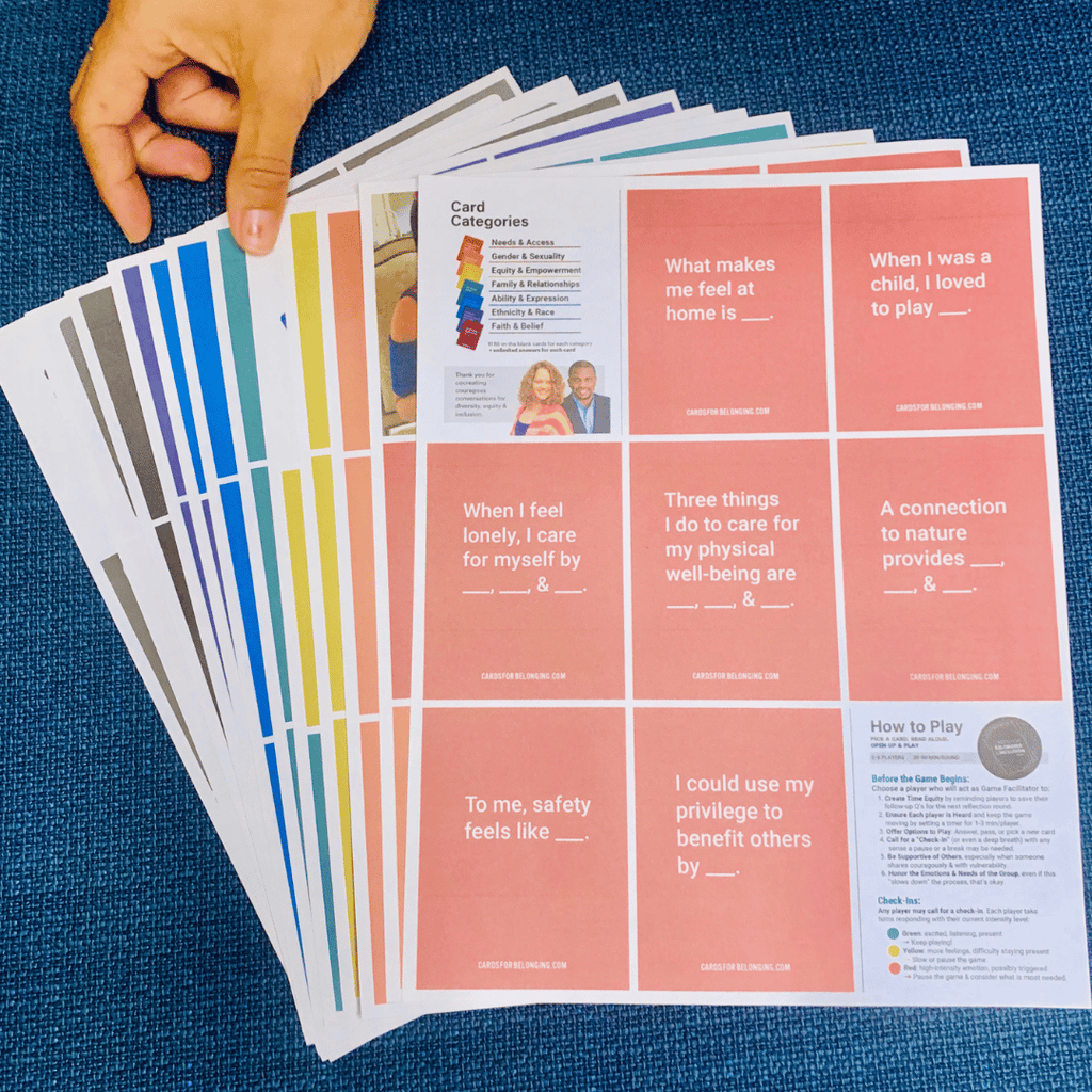 Cards for Belonging & Inclusion Deck – Games for Humanity