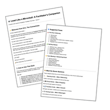 Load image into Gallery viewer, Cards for Facilitators Digital Deck Printable Game to elevate your events. Lead like a mirrorball guide.