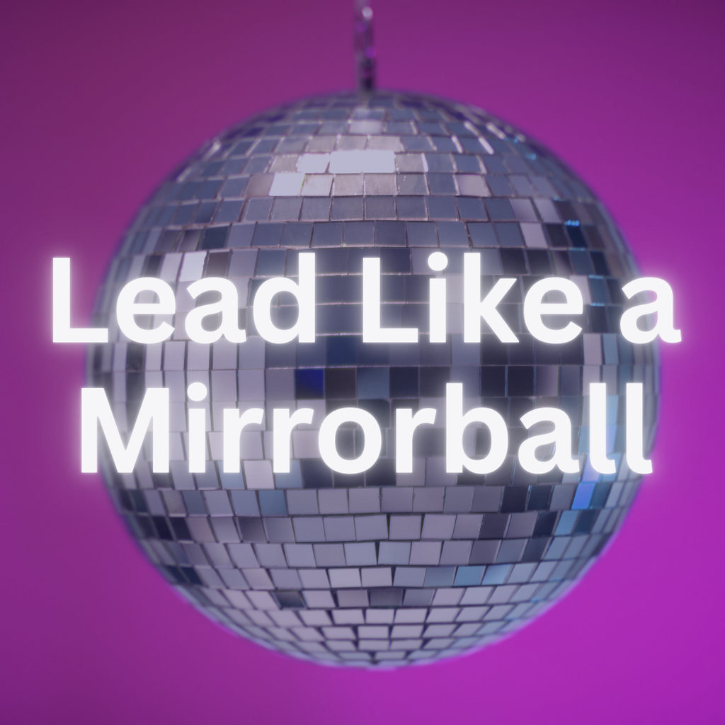 Cards for Facilitators Digital Deck Printable Game to elevate your events. Lead like a mirrorball image.