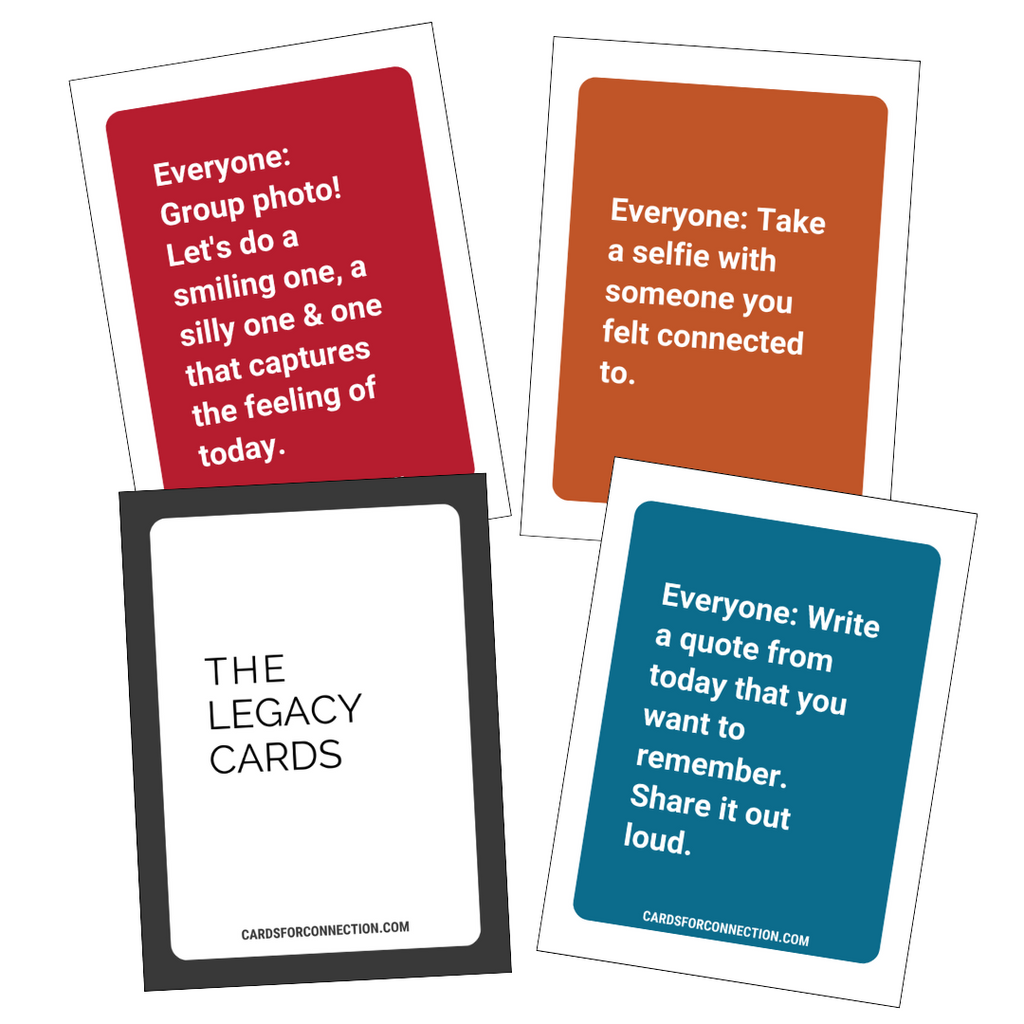 Cards for Facilitators Digital Deck Printable Game to elevate your events Legacy Cards to capture the moment.