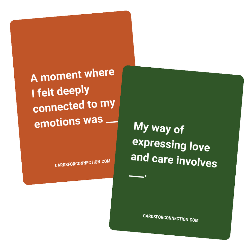 Cards for Connection® Brotherhood Deck digital printable cards. Orange and Green Cards.