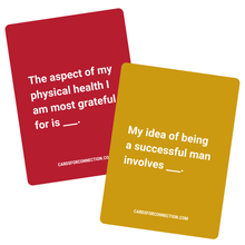 Load image into Gallery viewer, Cards for Connection® Brotherhood Deck digital printable cards. Red and Yellow cards