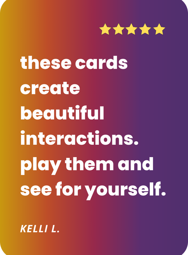 Card with gradient background and text about creating beautiful interactions