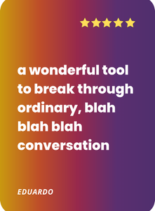What people are saying about Cards for Connection: a wonderful tool to breakthrough the blah
