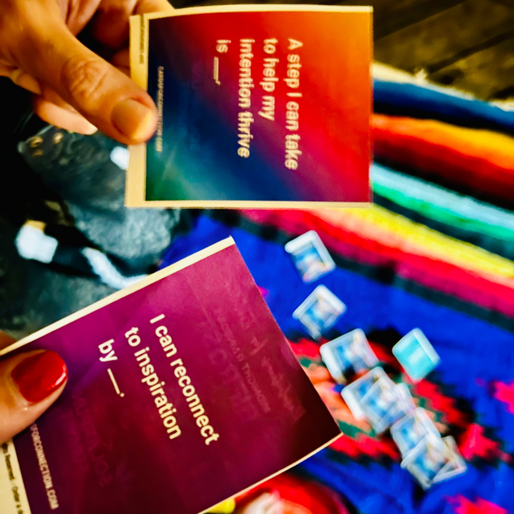 printable cards for vision expansion deck cut out and in hands for playing at a party