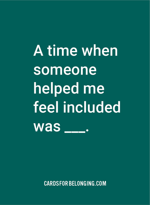 Cards for Belonging & Inclusion Deck - Games for Humanity