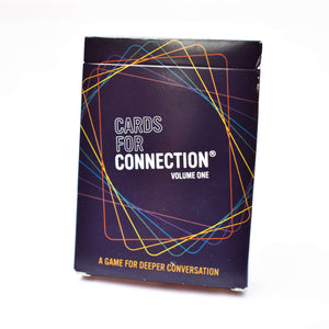 Cards for Connection® Deck by Games for Humanity box displaying the packaging design.