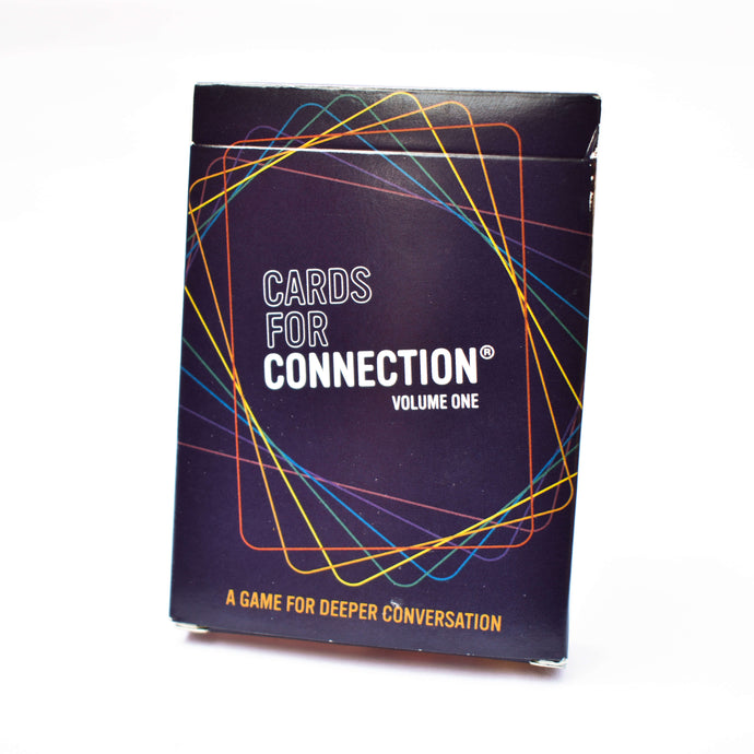 Cards for Connection® Deck by Games for Humanity box displaying the packaging design.