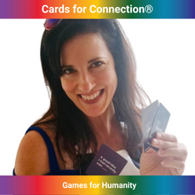 Load image into Gallery viewer, Cards for Connection® Deck - Games for Humanity. woman holding deck